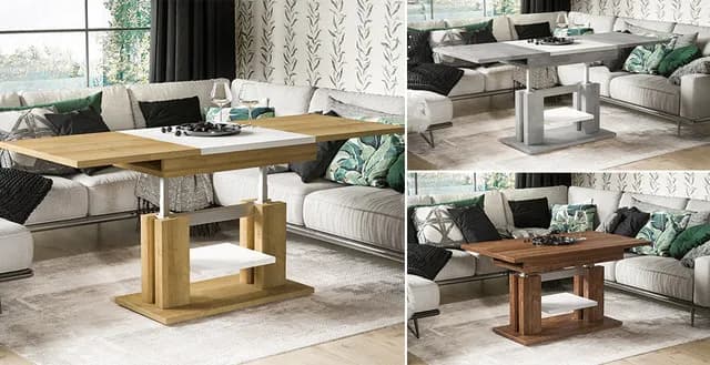 Jak zmieścić stół w małym salonie i zyskać więcej przestrzeni