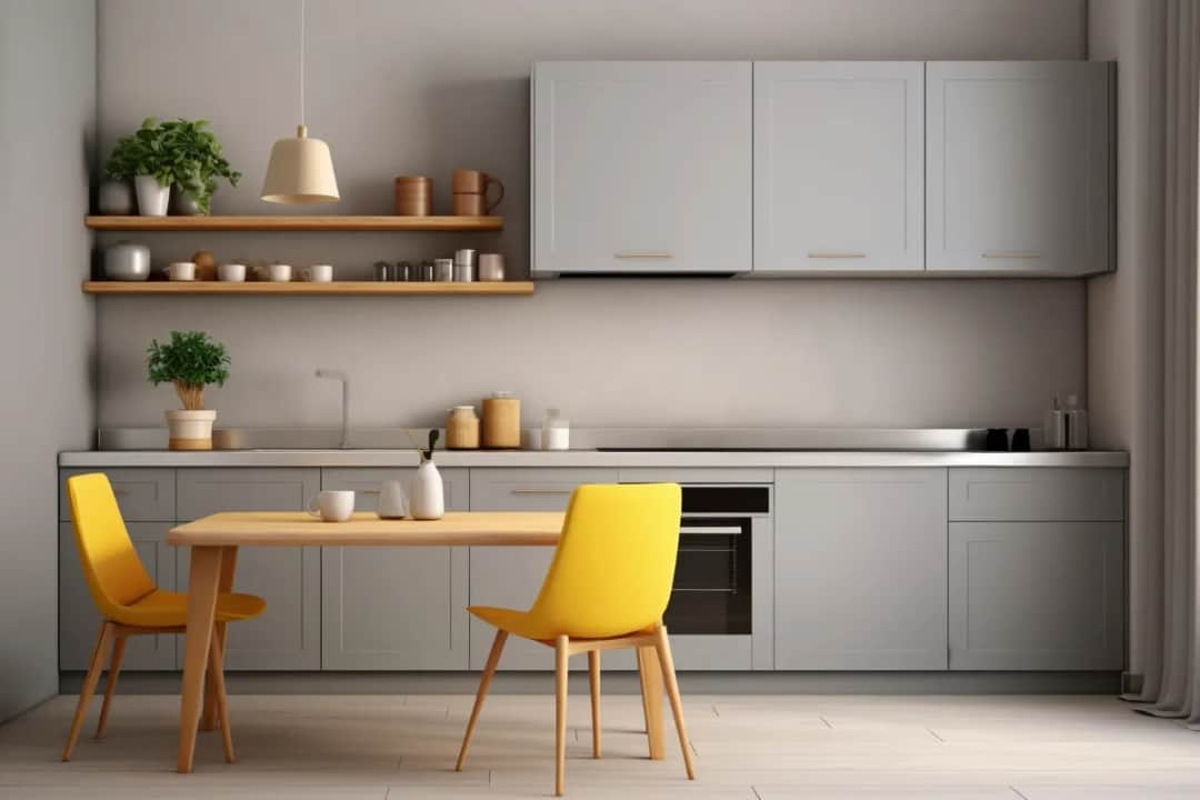 Co na ścianę w kuchni przy stole i krzesłach – praktyczne pomysły